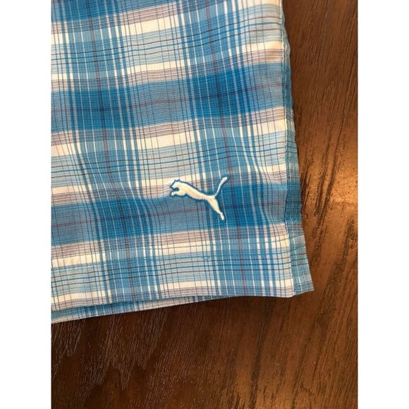 Puma plaid Shorts men’s size‎ 38 b13 - Picture 2 of 4